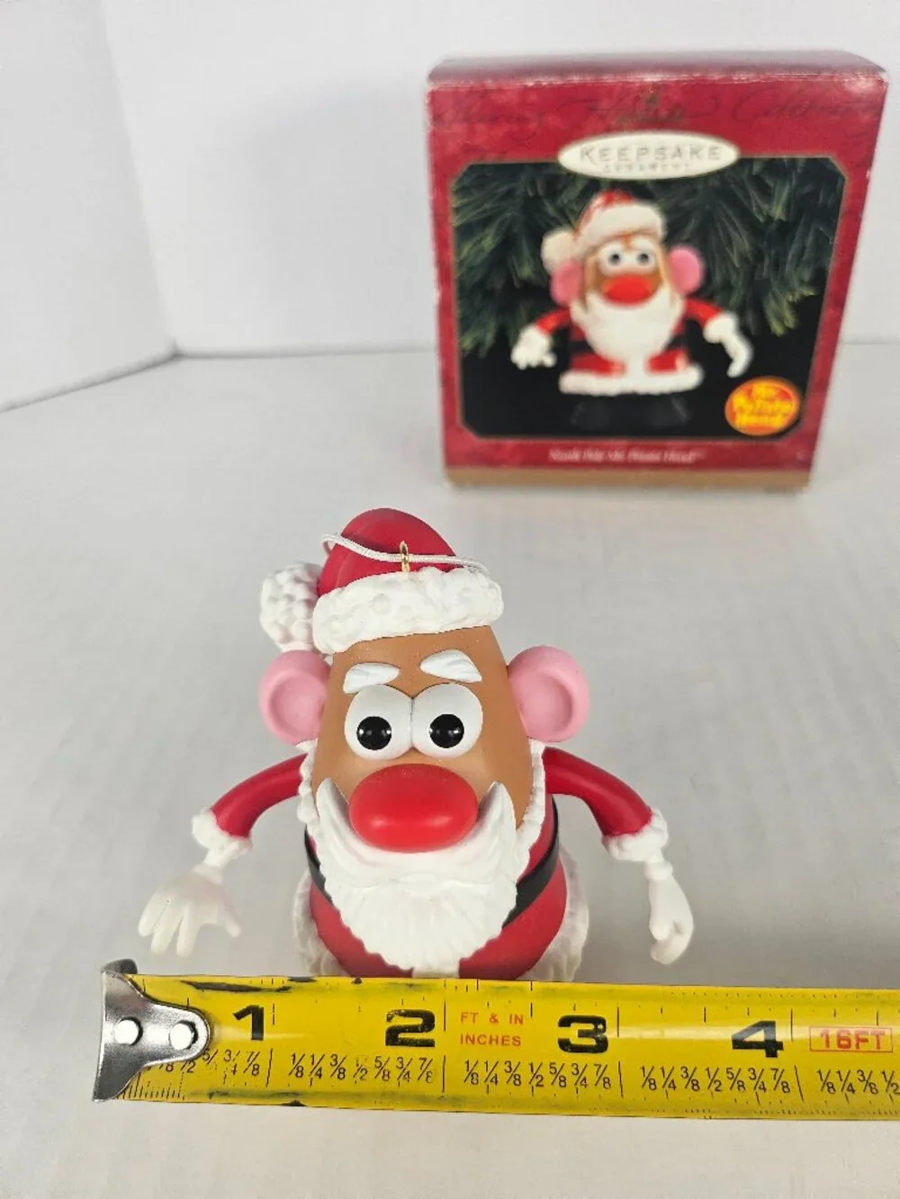 Vintage 1999 Hallmark Keepsake Ornament North Pole Mr Potato Head Santa